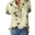 Elegant women's shirt printing large size casual shirt fashion V-neck short-sleeved shirt blouse 16