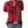 Elegant women's shirt printing large size casual shirt fashion V-neck short-sleeved shirt blouse 14