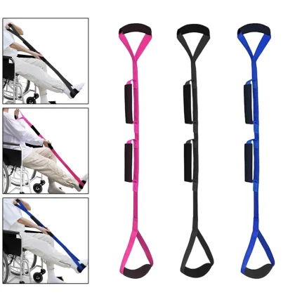 Foot Lifter Strap W/ Soft Foot Pad Mobility Lift Raiser for Couch Getting Legs in and Out of Bed Car Handicap