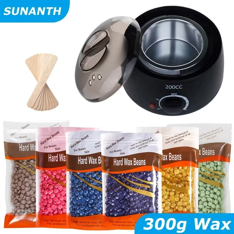200ml Hair Removal Tool Smart Warmer Wax Heater Hands Feet Epilator Depilatory Skin Care Paraffin Wax Machine Kit+Wax Beans 200ml Hair Removal Tool Smart Warmer Wax Heater Hands Feet Epilator Depilatory Skin Care Paraffin Wax Machine Kit+Wax Beans