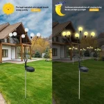 8pcs Outdoor Lights Solar Lawn Lamp Garden Lamp LED Wind-driven Firefly Ground Plug Lamp for Garden Lawn Landscape Holiday Light 4