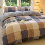 Kawaii Bear Printed Bed Set Floral Duvet Cover Pillowcase Bedding Set Cute Dog Bed Linen Sheet Quilt Cover Full Queen King Size 2