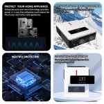 ECGSOLAX 3.6KW 4KW Hybrid Solar Inverter 24V 110/120V With MPPT 110A 120A Charging Controller Pure Sine Wave Hybrid Inverter 5