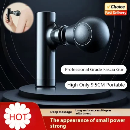 2026 New Mini Massage Gun USB Portable Muscle Relaxation Vibrating Fitness Equipment for Neck Back Shoulder Pain Relief