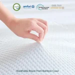 Memory Foam Mattress Topper Queen, 4 Inch Gel Foam Bed Topper with Rayon from Bamboo Cover, Ventilated Mattress Pad for Pressur 3