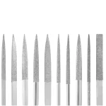 10Pcs Diamond Needle File Set 3x140mm Mini Needle File Kit For Stone Glass Metal Carving Craft Hand Tools Needle File Set 4