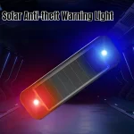 Mini LED Solar Power Car Warning Light Night Security Simulated Alarm Wireless Anti-Theft Caution Lamp Flashing Dummy Alarm Lamp 6