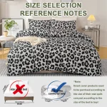 3pcs Leopard Print Duvet Cover Set, Soft Skin-Friendly Bedding Set Includes 1 Duvet Cover And 2 Pillowcases 2