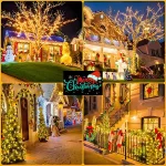 LED Plastic Leath Solar Powered Outdoor Fairy Lights IP65 Waterproof 8 Lighting Modes for Christmas Wedding Decoration 4