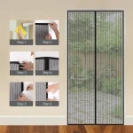Magnetic Mosquito Net, Summer Insect Fly Control, Door Curtain Net, Living Room, Bedroom Curtain, Automatic Closing Door Screen 3