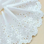 1 yard cotton cut-out embroidery lace garment accessories home textiles home decoration tablecloth lace fabric 3