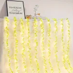 2 M 20 Light Always on Battery Box Willow Curtain Lamp Decorative Light String Imitation Leaf Wrought Iron Basket Copper Wire 4