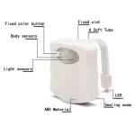 HOMEFISH Wireless Motion Sensor LED Night Light RGB 8 Colors Toilet Bathroom Atmosphere Colorful Lamp Sensor LED Night Lights 4