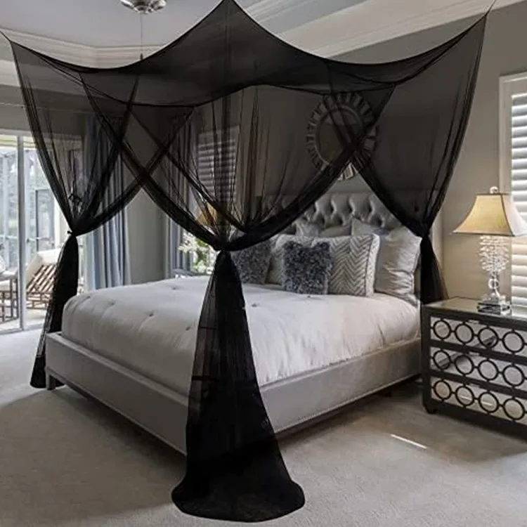 Sexy Mosquito Net Palace Four Door King/Queen Double Size Home Single Bed Prevent Insect Outdoor Square Grace White Canopy Net Sexy Mosquito Net Palace Four Door King/Queen Double Size Home Single Bed Prevent Insect Outdoor Square Grace White Canopy Net