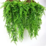 1/2PCS Green Artificial Plants Christmas Home Garden Bedroom Balcony Desktop Table Bonsai Wedding Party Decor Fake Plastic Grass 5