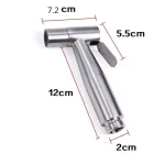 Bathroom Stainless Steel Faucet Spray Handheld Toilet Bidet Faucet Stainless Steel Hand Bidet Sprayers Brushed Water Sprayer 6