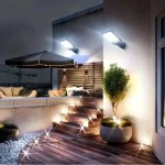 1/2/4-Pack Solar Street Lights, 108 COB LED Outdoor Wall Lights with Remote Control and Motion Sensor, Adjustable 3 Modes, Suita 5