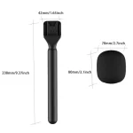 Handheld Wireless Interview Microphone Adapter with Windshield Foam for Rode GO II for DJI Mic 1 2 Wireless Lavalier Microphone 4