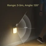 Motion Sensor Night Light Rechargeable Stick-On LED Closet Light Auto On Off Wall Light Automatically Closet Lights Night Lamp 5
