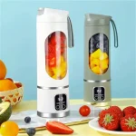 blender juicer Portable Electric Juicer 450ml 8 Blades Travel Juicer Machine Chargeable Shakes Smoothie Blenders Fresh Juice Cup 2