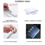 1pc LED Flat Panel Night Vision Reading Light, Eye Protection Reading Light Student Night Reading Light 6