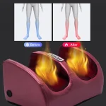 Electric Foot Massager Shiatsu Kneading Deep Tissue Relax Heated Roller Calf Pain Relief Fatigue Muscles Vibrator Machine Health 2