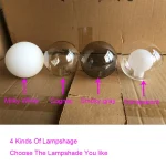 Nordic Modern LED Pendant Gold Light Glass Ball 11 Heads Hanging Lamp for Kitchen Living Dining Room Suspension Luminaire Design 6