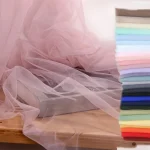 Light Gauze Fog Mesh Fabric Soft Delicate Pure Color Lace Yarn For DIY Background Veil Wedding Dress Fairy Tulle Decoration P15N