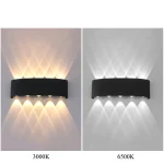 Up and Down LED Wall Lamp Waterproof Interior Wall Light For Bedroom Living Room Corridor Indoor Outdoor Lighting 3