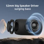 ZEALOT-S32 Mini Portable Bluetooth Speaker HIFI Subwoofer Wireless Speaker 10Hrs IP5 Waterproof Shower Speaker Bluetooth 5.3 3