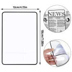Full Page Large Sheet Magnifier Magnifying Glass Reading Aid Glass Page Magnifying Lens Reading Magnifier 180x120mm 5