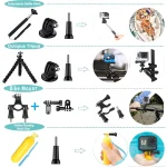 50 In 1 Action Camera Accessories Kit for DJI Osmo Action 5 pro 4/3 GoPro Hero 13 12 11/10 Insta360 AKASO Yi Sjcam Action Camera 3