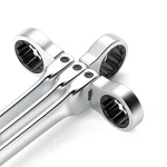 Flex-head Ratcheting Wrench Set,1Pcs Metric 6-24mm Chrome Vanadium Steel Universal Spanners for Car Repair Hand Tools 6