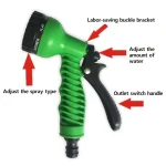 25FT-125FT Expandable Magic Hose Lightweight Design Durable Materials 7 Water Spraying Functions Gun Home Garden Watering Tools 2