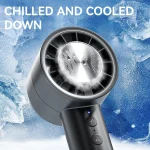 Handheld Small Fan Refrigeration Air Conditioner Portable Silent High-speed Led Display High Wind Power Usb Charging Fan 5