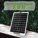 Solar Panel 30W With USB Waterproof Outdoor Hiking And Camping Portable Battery Mobile Phone Charging Bank Charging Panel 6V 5