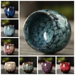 Japanese Style Ceramic Tea Cup Kiln Transformation Espresso Cup Porcelain Kung Fu Teacup Pottery Coffee Mug Wine Drinkware 3