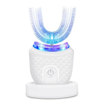 Intelligent Automatic U Type Modes Tooth Brush Sonic Electric Toothbrush USB Rechargeable Tooth Whitening Blue Light