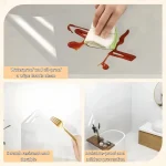 3M/5M/10M Kitchen Wall Wallpaper Transparent Electrostatic Protective Film Oil Proof Wall Sticker Waterproof Paper Home Decor 4