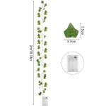 2/5/10M Silk Leaves Fake Creeper Green Leaf Ivy Vine LED String Lights for Home Wedding Hanging Garland Artificial Plants Decor 5