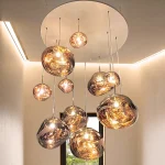 Nordic Ceiling Pendant Lamp Lava LED Pendant Light Modern Light Lighting Living Room Indoor Decor Home Fixtures Kitchen Hanging