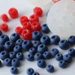 3D Simulation Fruit Candle Silicone Mold Blueberry Raspberry Shaped Fondant Mould DIY Chocolate Baking Mold Cake Decorating Tool 2