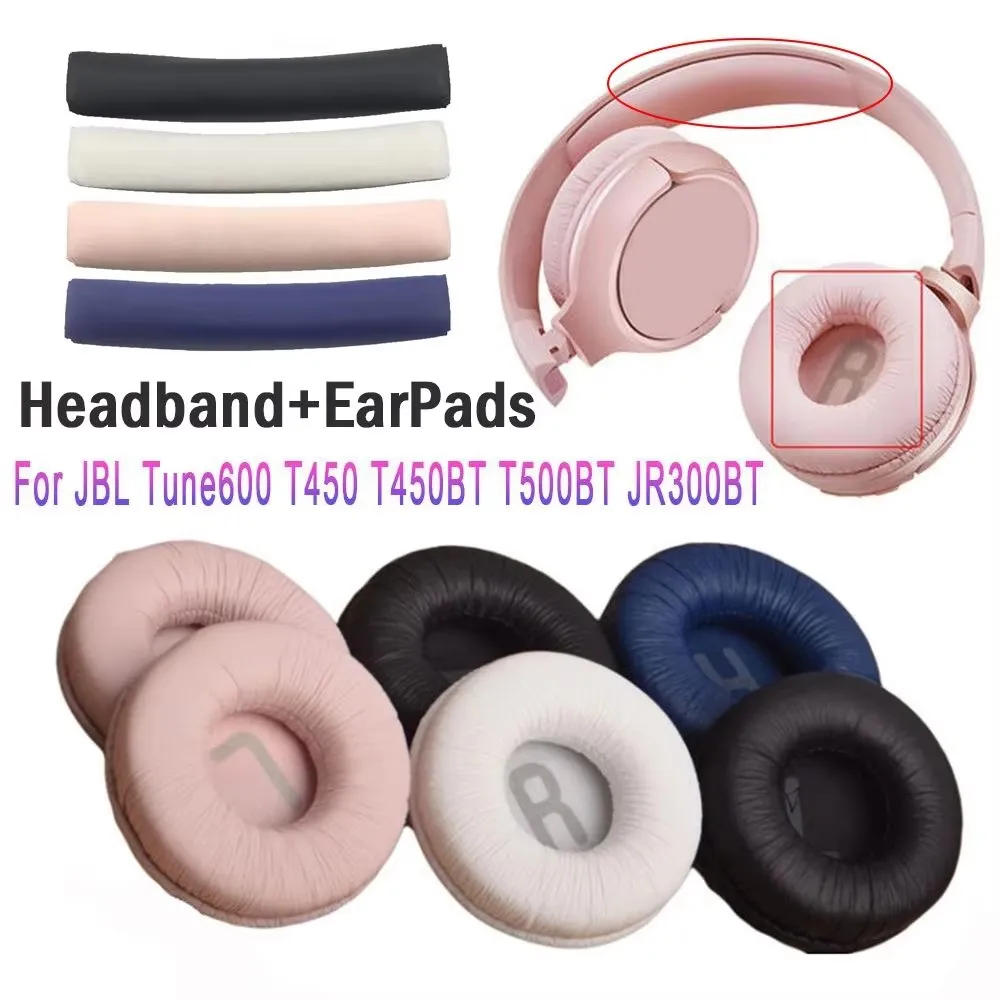 1 Set Earpads Replacement Ear Cushions Pad Covers Top Headband For JBL T450BT T500BT Tune600 660 510BT Headphone Headset 1 Set Earpads Replacement Ear Cushions Pad Covers Top Headband For JBL T450BT T500BT Tune600 660 510BT Headphone Headset