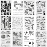 2025 New English Clear Stamp Feb Mar Apr Monthly Sentiments Transparent Stamps For DIY Scrapbooking/Photo Album Decor Stamps