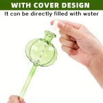 5pcs, Cactus Shape Plant Automatic Watering Device, Plastic Watering Ball Automatic Watering Spike, Cute Shape Decoration, Green 4