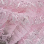 1 Yard Pink Bow Embroidery Lace Fabric Trim DIY Clothing Decoration Accessory 5CM Wide 3