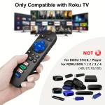 2 remote controls compatible with TCL Roku/Hisense Roku/Onn Roku/Philips Roku smart TV (not applicable to RokuStick and box) 3
