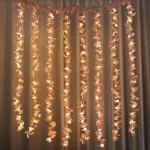 180CM Artificial Sakura Flowers Vine for Wedding Decoration Garden Arch Home Room Decor Party Bridal Fake Silk Outdoor Ornament 4