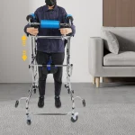 Rollator Walker 8-Wheel Adjustable Mobility Aid, 220lbs Capacity, Seat & Brakes for Elderly, Rehabilitation 3