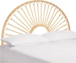 Home Collection Faris Natural Rattan Arched Full Size Headboard 4